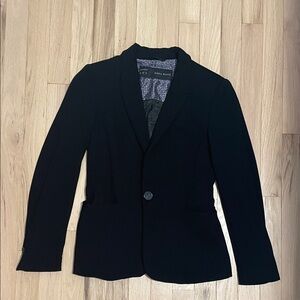 Zara Basic Black Tailored Jacket